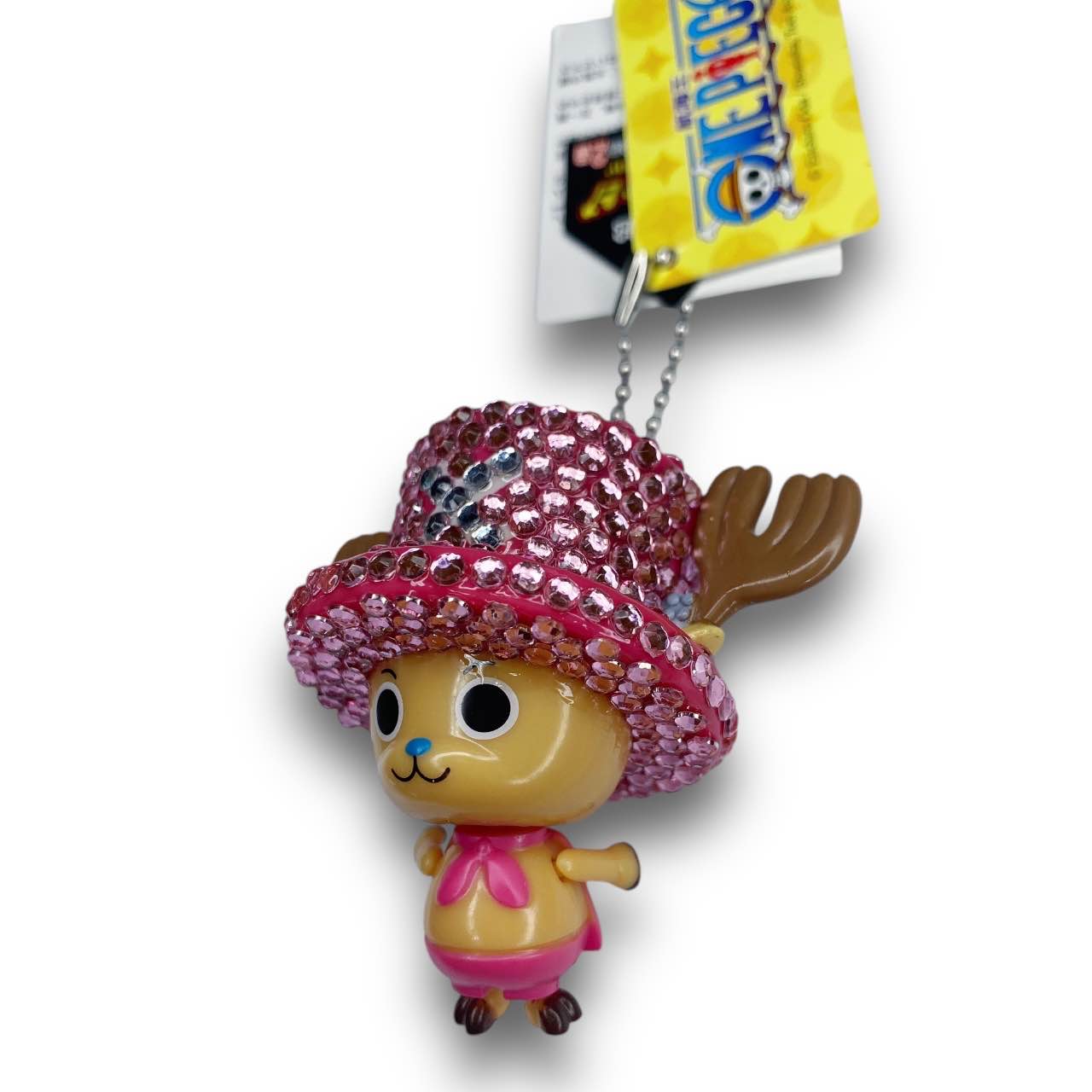 2000s Deadstock Bling One Piece Chopper Keychain - Pink