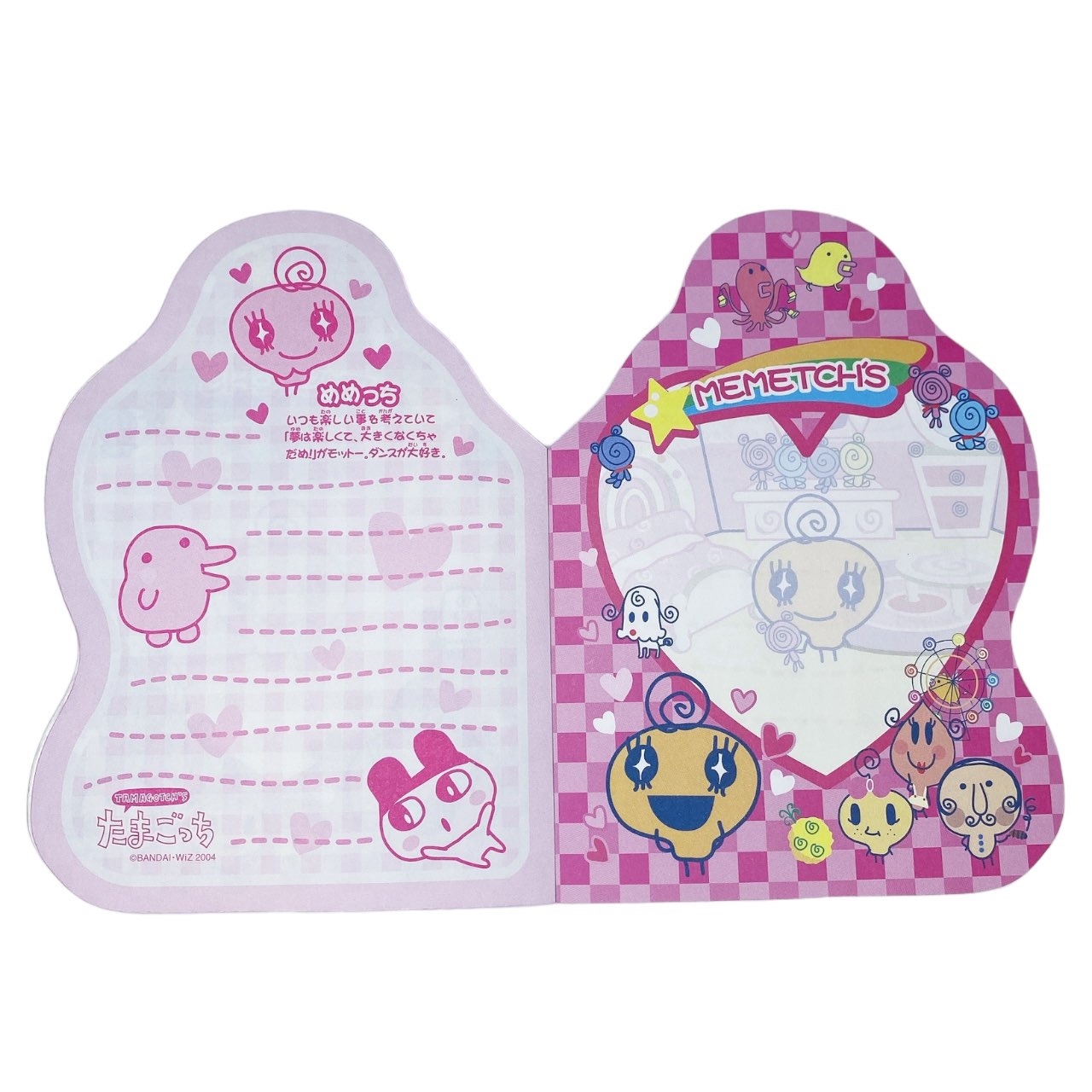 2004 Tamagotchi Character Notepad