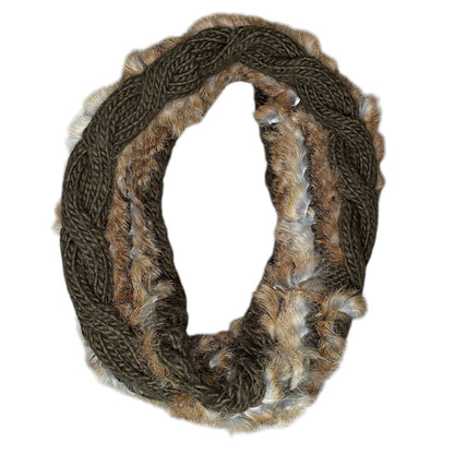 Earth, Music, and Ecology Mori Girl Rabbit Fur Knit Scarf