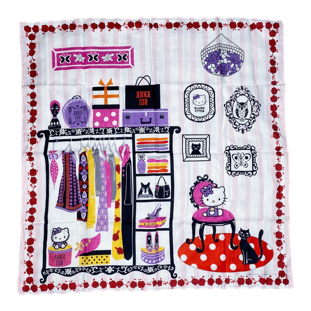 2010s Anna Sui x Hello Kitty Handkerchief