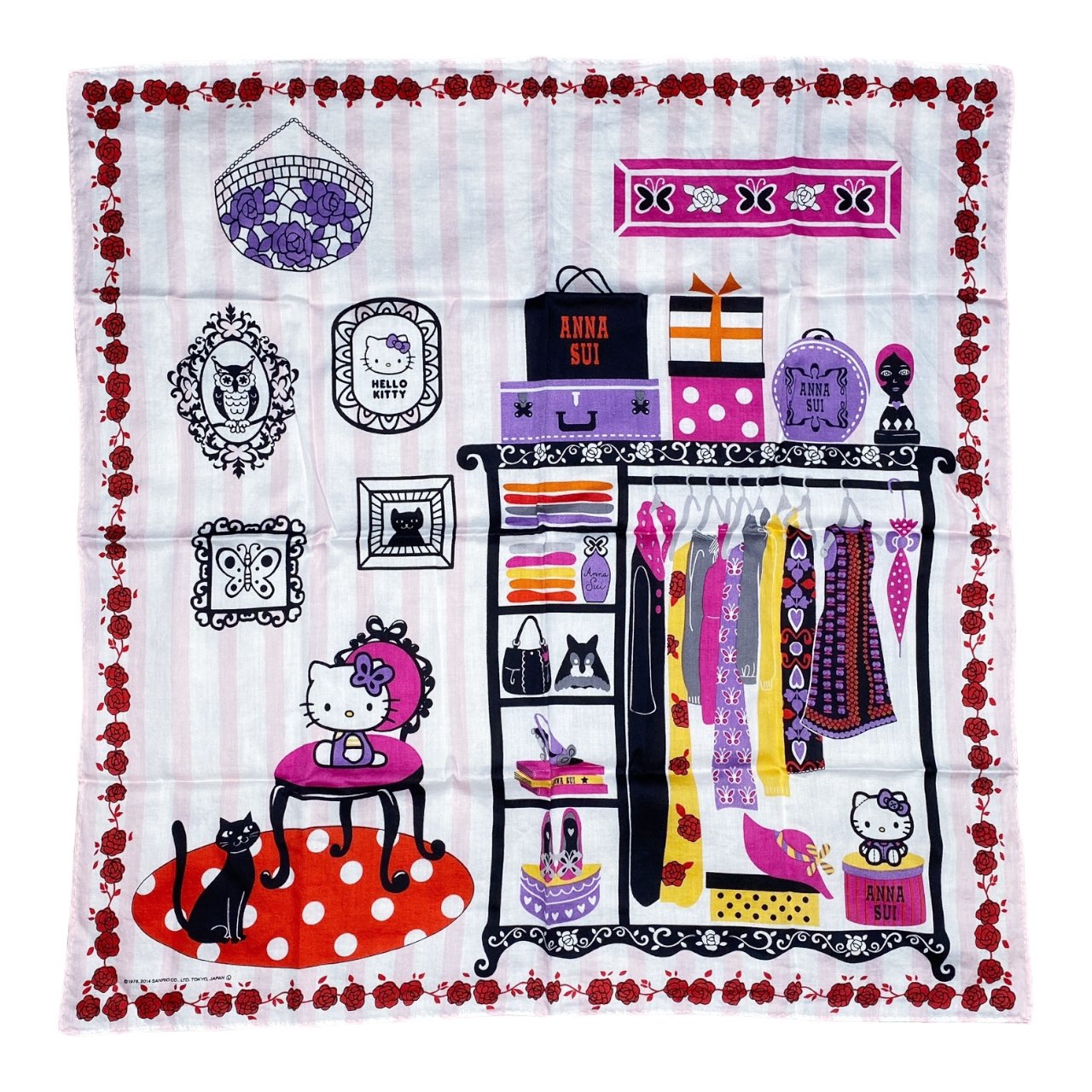 2010s Anna Sui x Hello Kitty Handkerchief