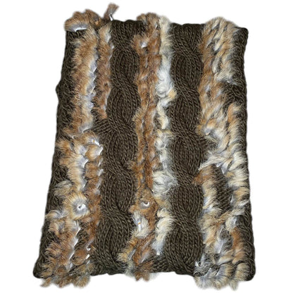 Earth, Music, and Ecology Mori Girl Rabbit Fur Knit Scarf