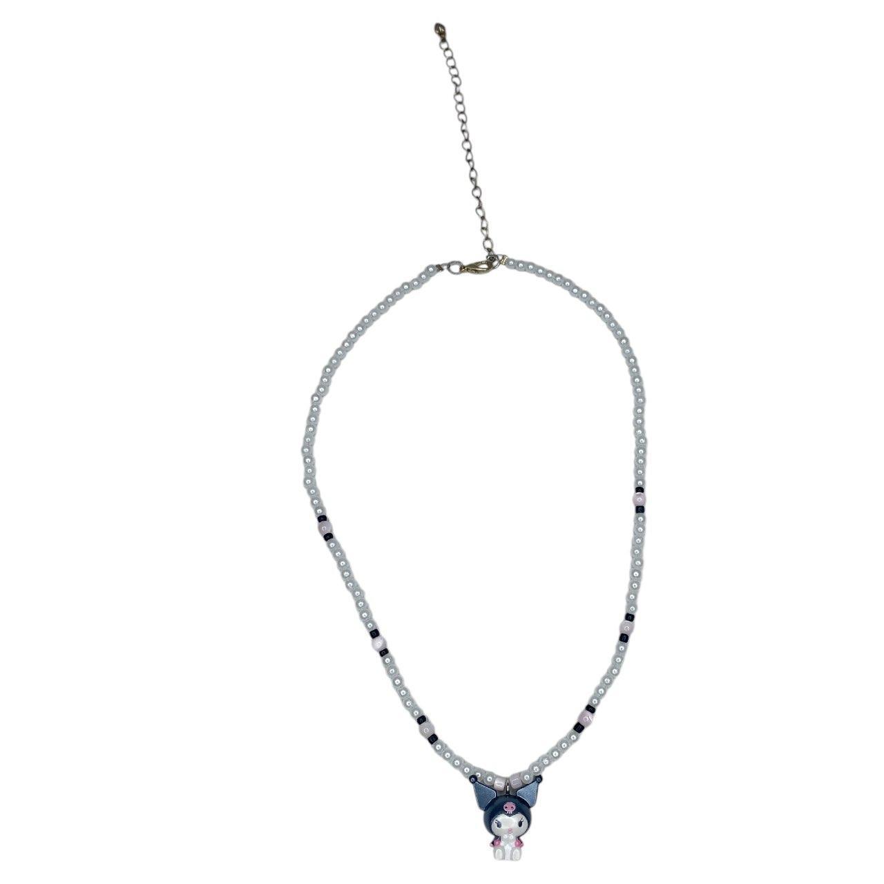 Sanrio Japan 2006 Kuromi Hand Beaded Necklace