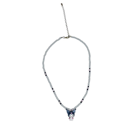 Sanrio Japan 2006 Kuromi Hand Beaded Necklace