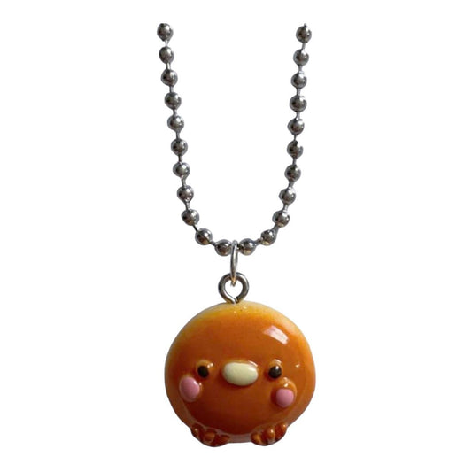 Kawaii Animal Sweets Chick Bread Bun Pendant Necklace