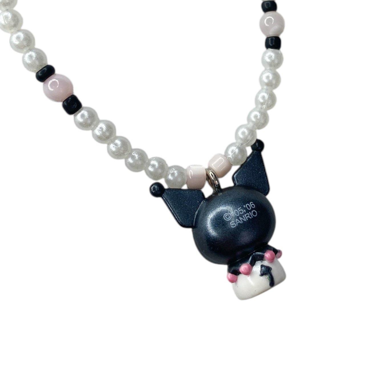 Sanrio Japan 2006 Kuromi Hand Beaded Necklace