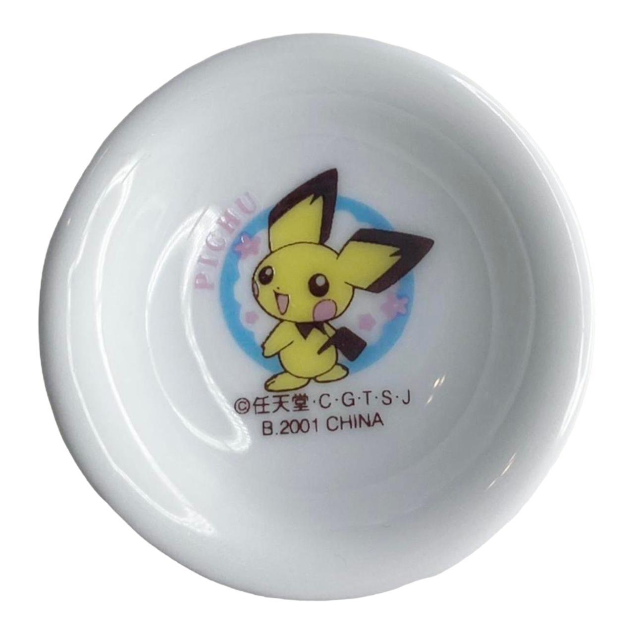 2001 Pokemon Pocket Monsters Pichu Mini Ceramic Bowl Dish