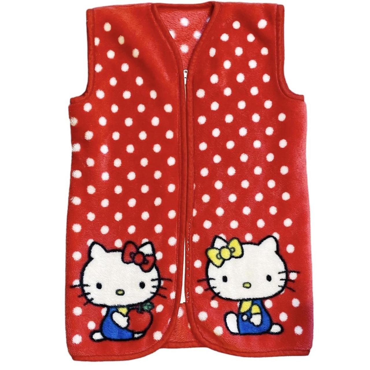 2008 Sanrio Hello Kitty and Mimi Fluffy Vest Sz S/M