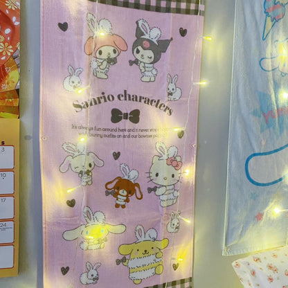 Sanrio My Melody and Kuromi Poses Towel Decor