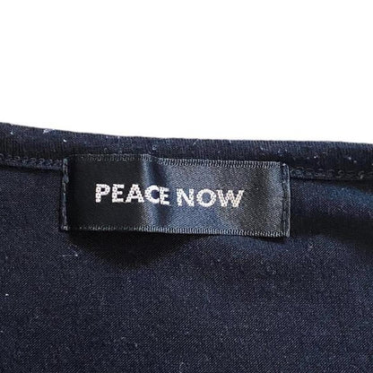 Black Peace Now Long Sleeve Top Sz S