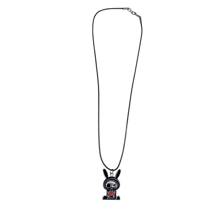 Y2K Rare Visual Kei Skelanimals Character Charm Necklace - Bunny