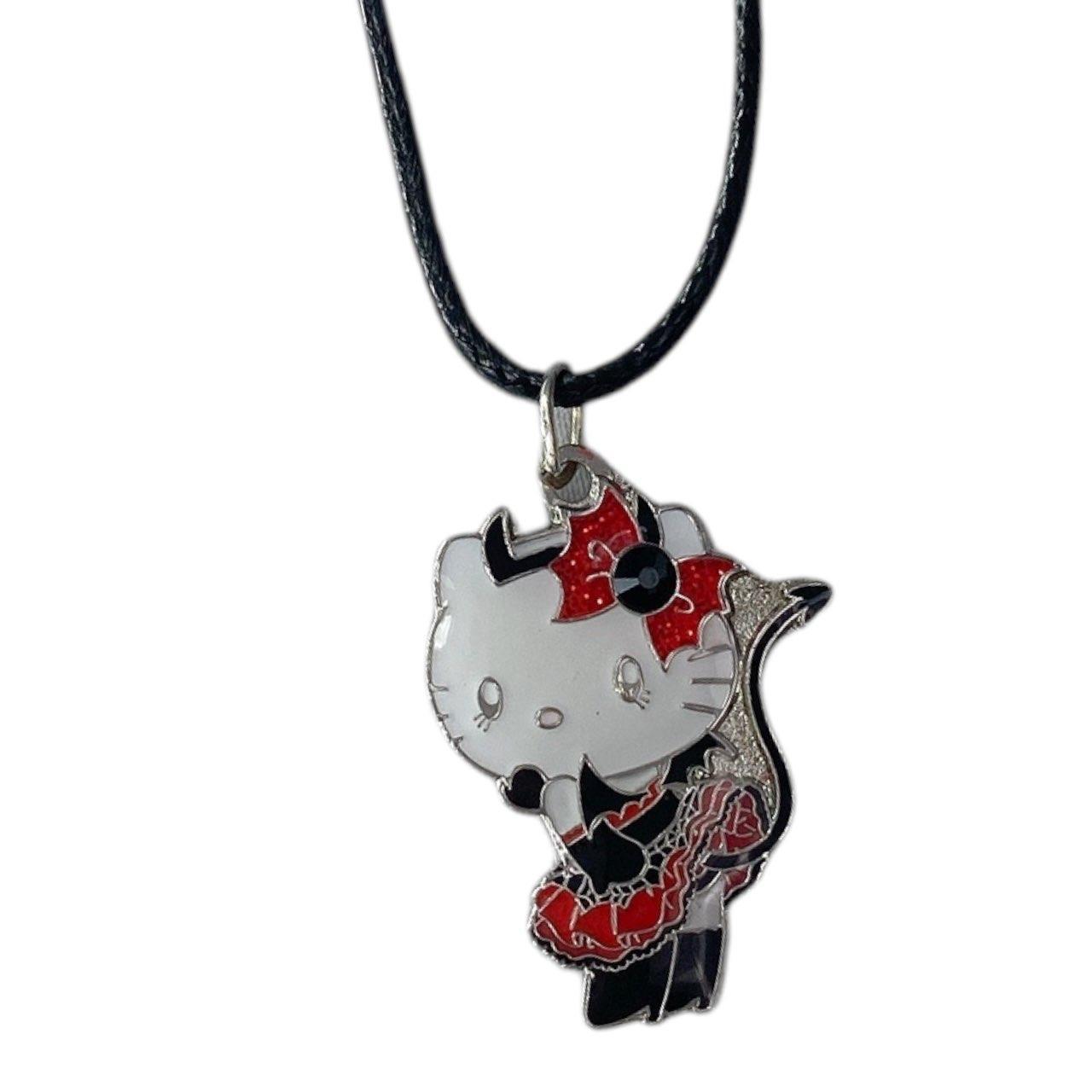 2010s Japan Sanrio Hello Kitty Devil Pendant Necklace