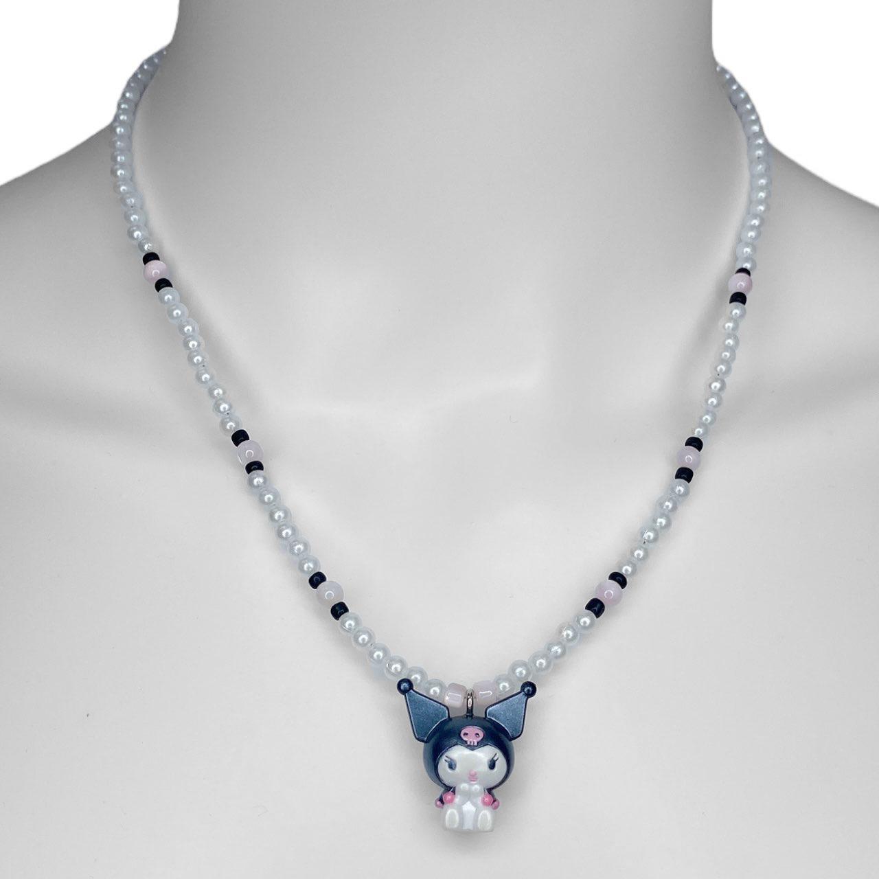Sanrio Japan 2006 Kuromi Hand Beaded Necklace