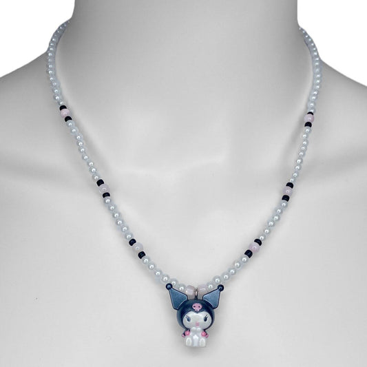 Sanrio Japan 2006 Kuromi Hand Beaded Necklace