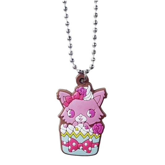 2013 Sanrio Jewelpet Pendant Necklace Cupcake Cat