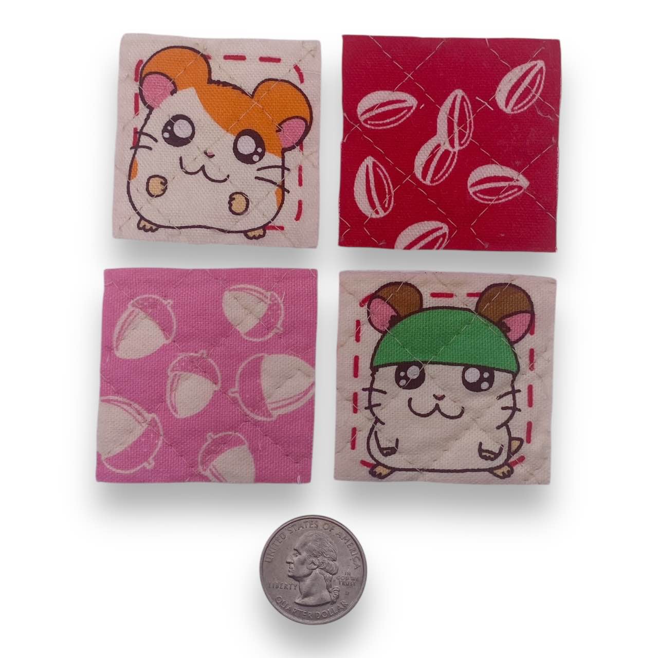 Y2K Hamtaro Iron-On Patch Set