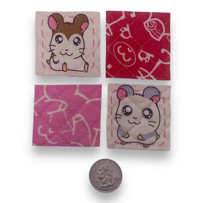 Y2K Hamtaro Iron-On Patch Set