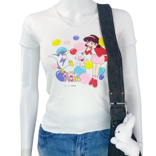 90s Y2K Retro Anime Tee Sz XS/S