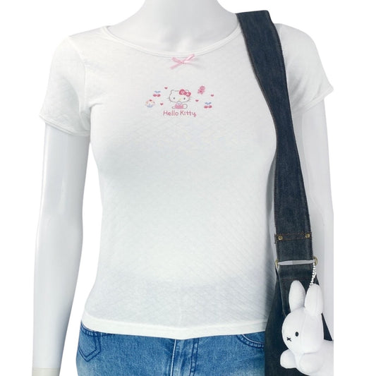 Hello Kitty Coquette Bow Sweets Tee Sz XS/S