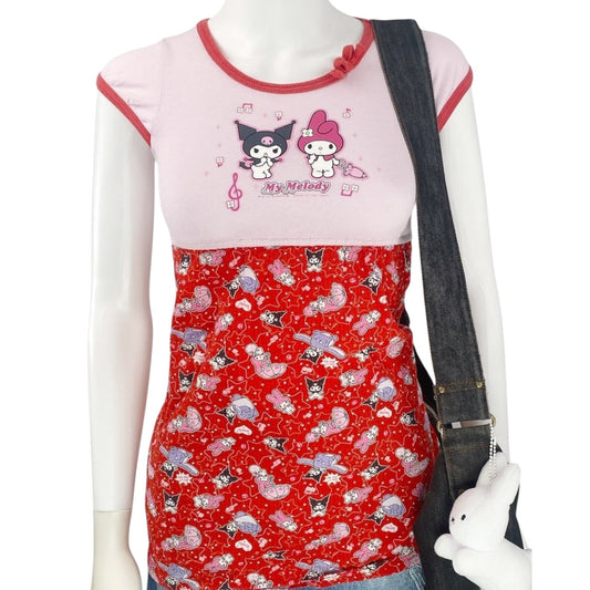 Y2K Sanrio My Melody Kuromi Top Sz XS/S