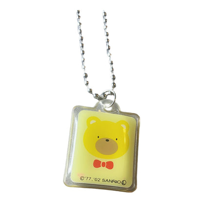 2002 Sanrio Obscure Character Pendant Necklace Howdy the Bear