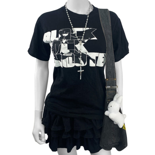 2000s Black Rock Shooter Anime Girl Tshirt Sz S