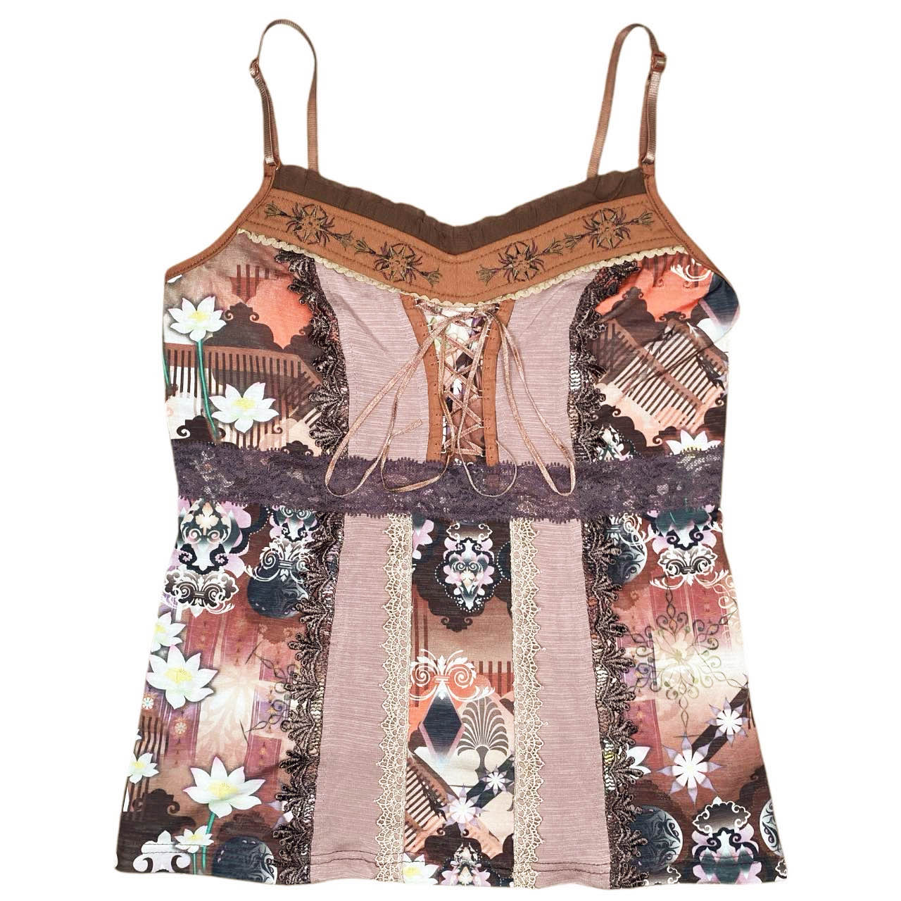 Ozz Oneste Mori Girl Patchwork Fairy Cami Sz S