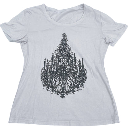 2000s Visual Kei Chandelier Bling Tshirt Sz S