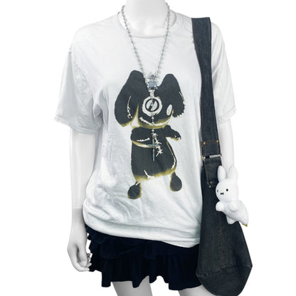 2000s Nier Dancing Bunny Graphic Tshirt Sz S