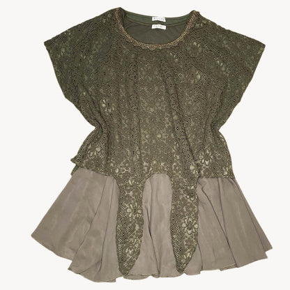 Axes Femme Mori Girl Layered Knit Fairy Top Sz M