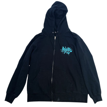 2010s Hypercore Anime Punk Girl Hoodie Sz M