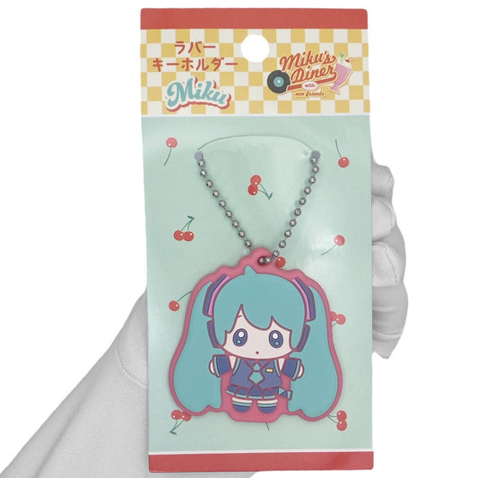 Deadstock New 2010s Hatsune Miku Vocaloid Diner Keychain - Hatsune Miku