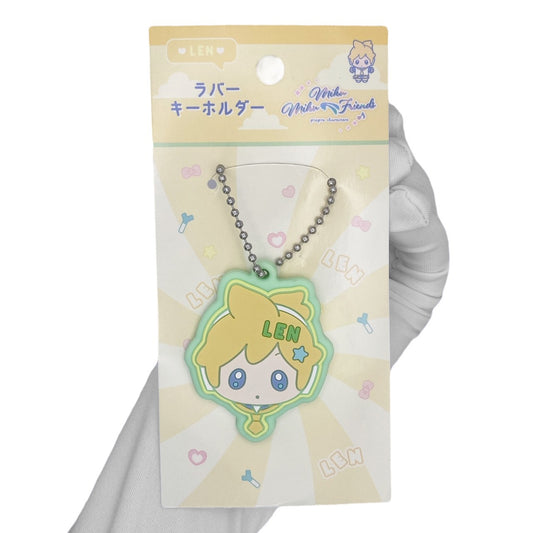 Deadstock New 2010s Hatsune Miku Vocaloid Diner Keychain - Len