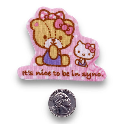 Y2K Hello Kitty Bear Friend Iron On Patch