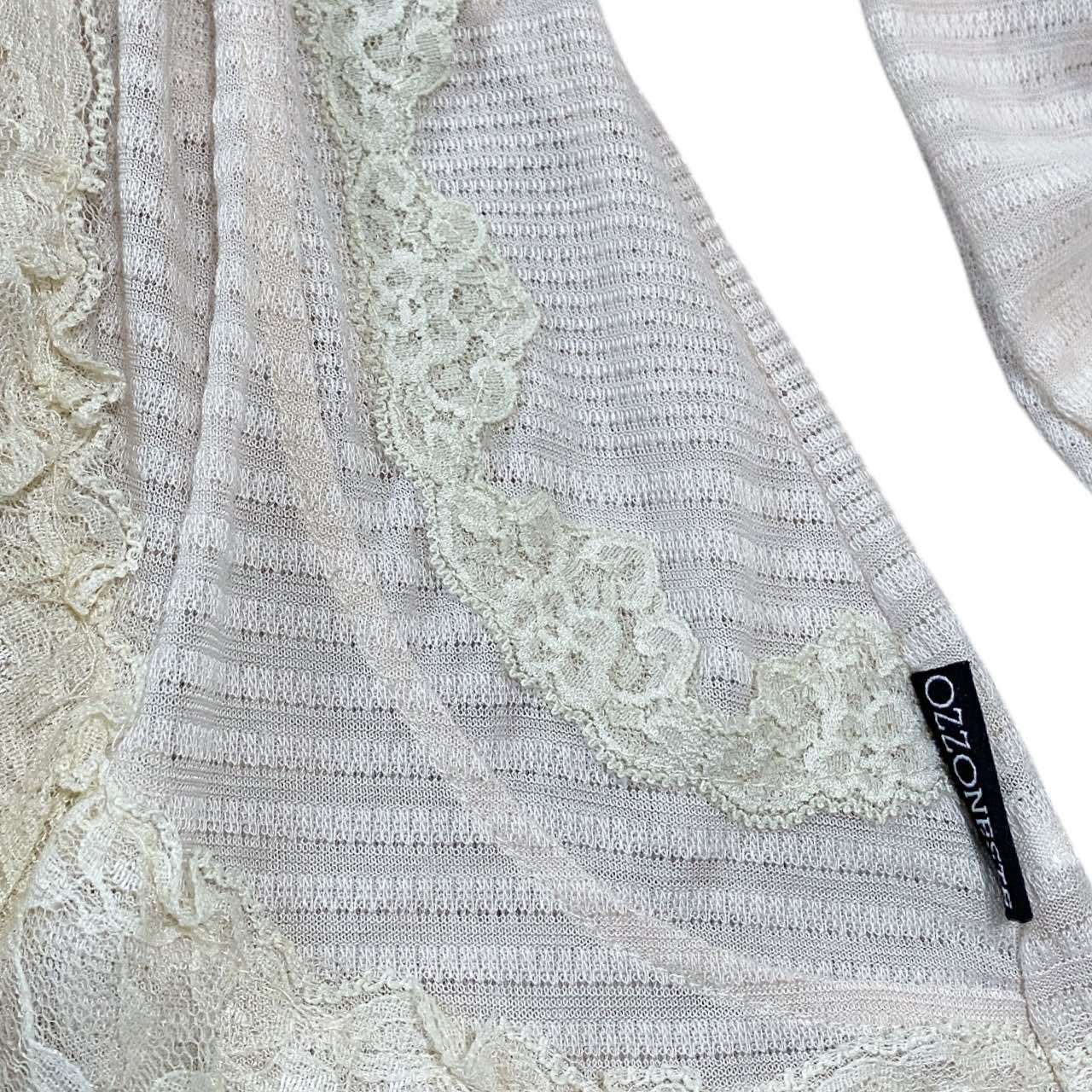 Ozz Oneste Mori Girl Delicate Lace Layering Cardigan Sz S