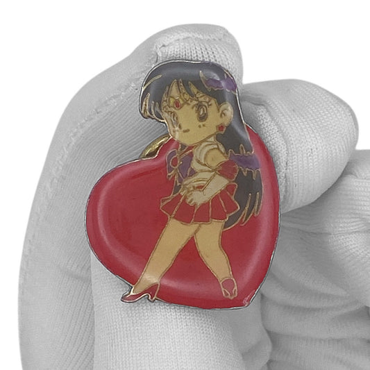 Vintage 90s Sailor Moon Enamel Pin - Sailor Mars Heart
