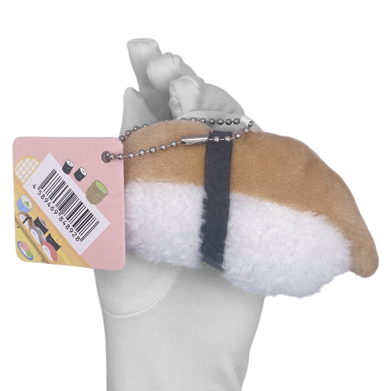 Deadstock New Round Eyes Mascot Plush Keychain - Eel Nigiri